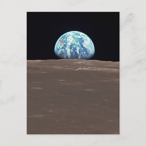 Earthrise from the Moon Postcard