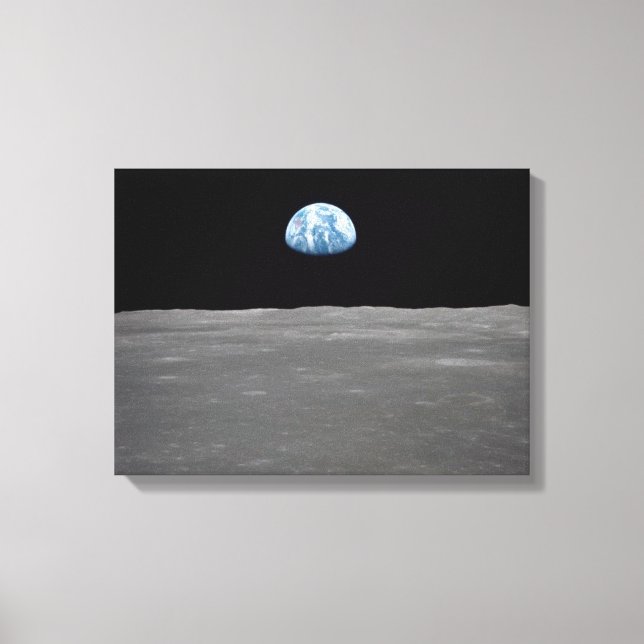 Earthrise Photo Canvas Print (Front)