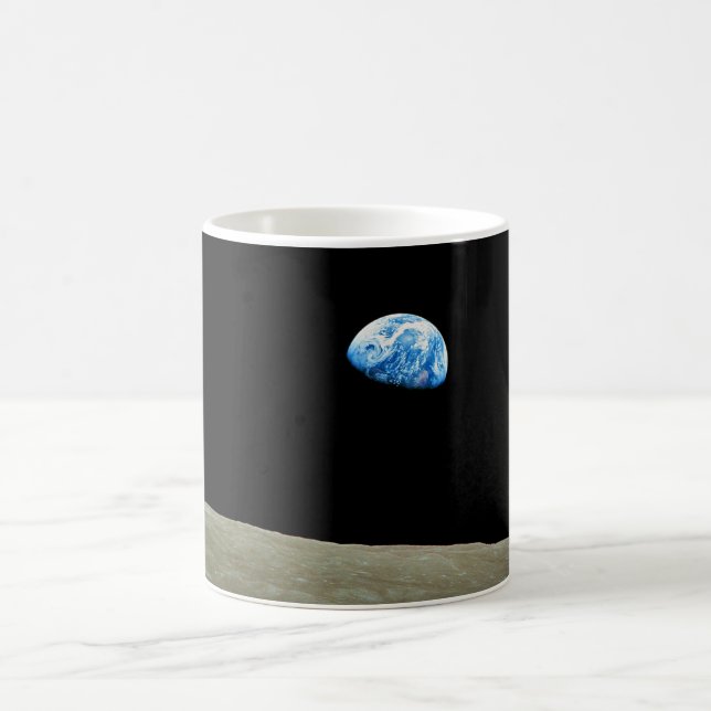 Earthrise taken by the Apollo 8 Mission Coffee Mug (Center)