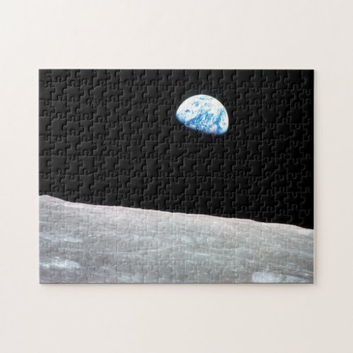Earthrise _ The Lunar Perspective Jigsaw Puzzle