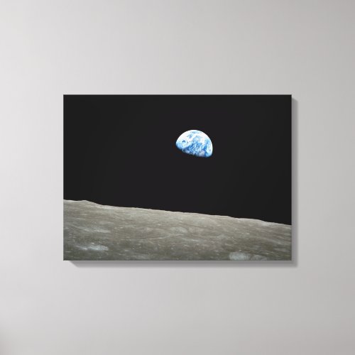 Earthrise wrapped canvas print 16 x 22