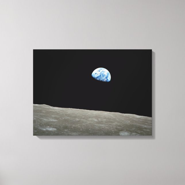 Earthrise wrapped canvas print 16" x 22" (Front)