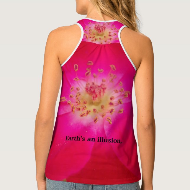 Earth's an Illusion Beautiful lovely amazing art Tank Top (Back)