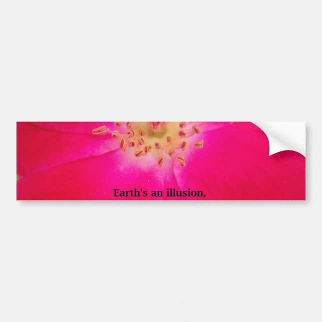 Earth's an Illusion Bumper Sticker (Front)