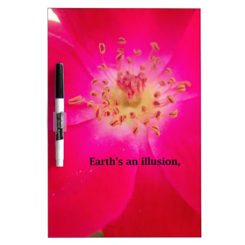 Earths an Illusion Dry_Erase Board