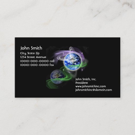 Customizable Earth's Ascension Business Cards