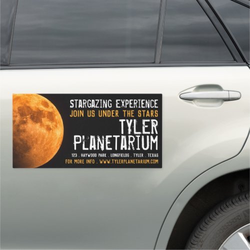Earths Blood Moon Planetarium Event Advertising Car Magnet