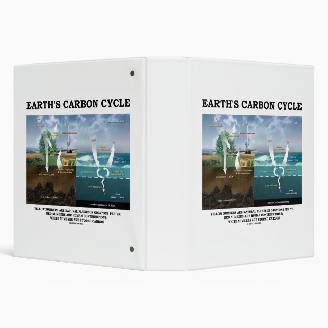 Earth's Carbon Cycle Earth Science Environmental 3 Ring Binder (Background)
