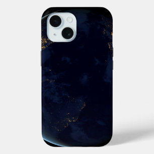 Earth's City Lights At Night iPhone 15 Case