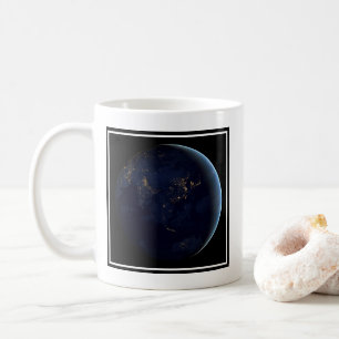 Earth's City Lights At Night On Asia And Australia Coffee Mug