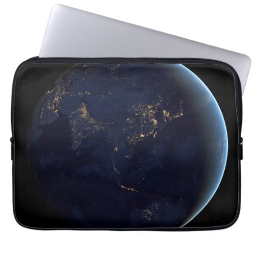 Earths City Lights At Night On Asia And Australia Laptop Sleeve