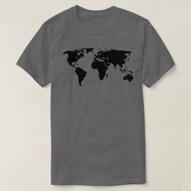 Earths Continents T-Shirt (Design Front)