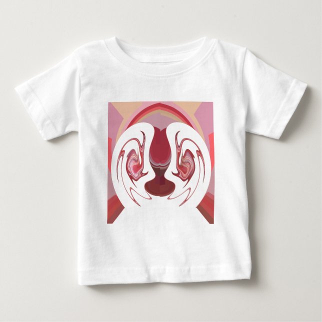 Earth's Embers: Textured Tapestry of Africa Baby T-Shirt (Front)