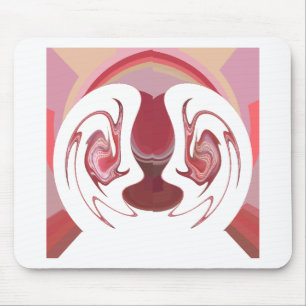 Earth's Embers: Textured Tapestry of Africa Mouse Pad