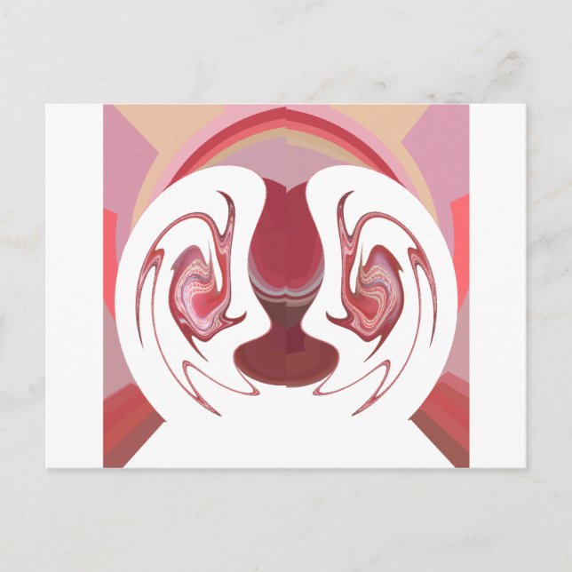 Earth's Embers: Textured Tapestry of Africa Postcard (Front)