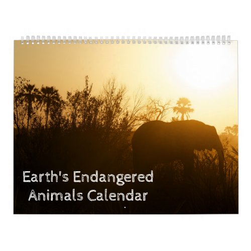 Earths Endangered Species Calendar