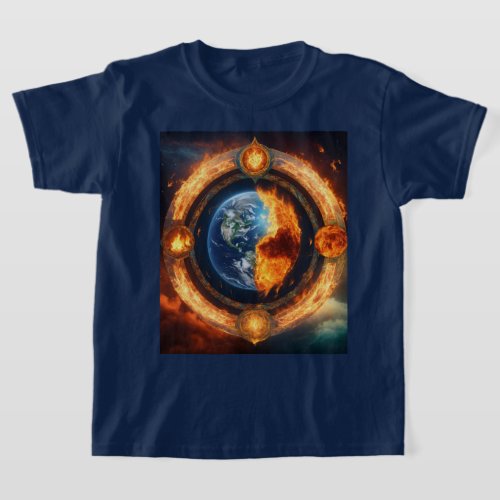 Earths Essence The 4 Elements T_Shirt
