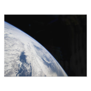 Earth's horizon and the blackness of space 2 photo print
