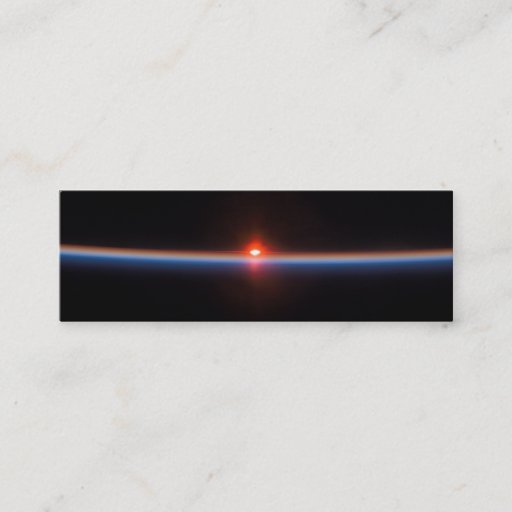 Customizable Earth's Horizon Profile Card Business Card Template