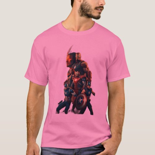 Earths Mightiest Howl Down the Pack Avengers  T_Shirt