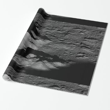 Earth's Moon Tycho Crater Central Peak Wrapping Paper by EnhancedImages at Zazzle