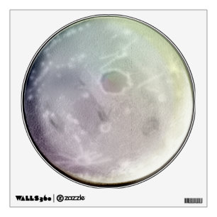 earth's moon wall sticker