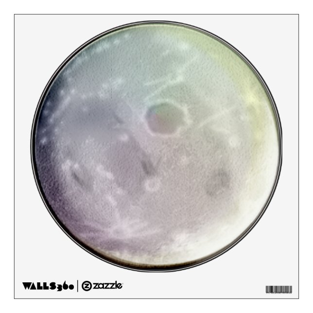 earth's moon wall sticker (Front)