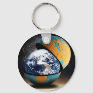 Earth's Protective Cover Keychain