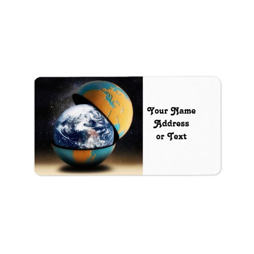 Earths Protective Cover Label