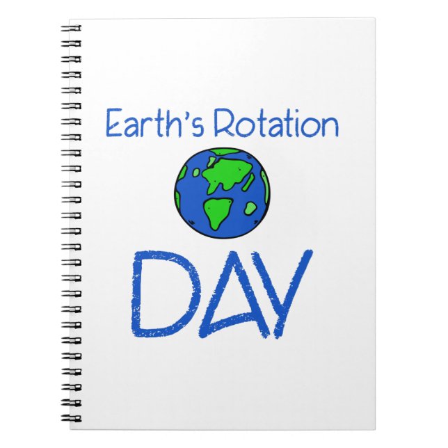 Earths Rotation Day Notebook (Front)