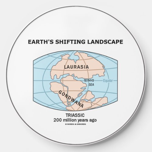 Earths Shifting Landscape Triassic Wireless Charger