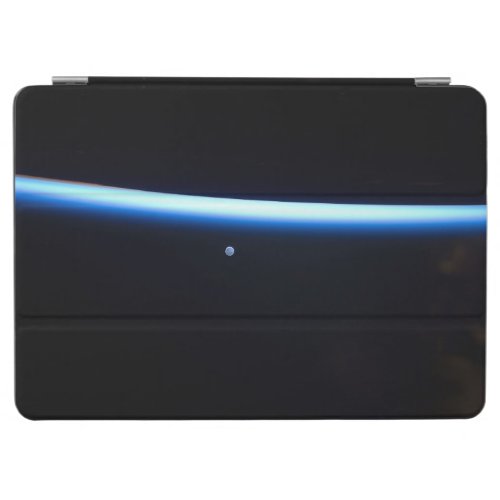 Earths Thin Line Of Atmosphere And A Gibbous Moon iPad Air Cover