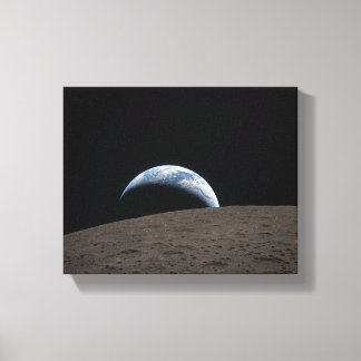 Earthset Orion Spacecraft Artemis Moon Mission Canvas Print