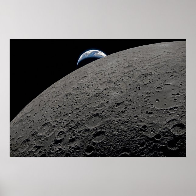 Earthset Orion Spacecraft Artemis Moon Mission Poster (Front)