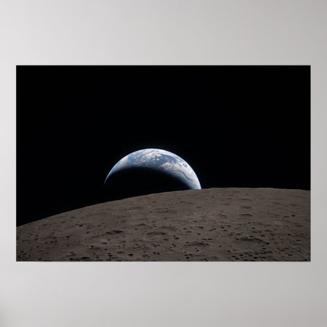 Earthset Orion Spacecraft Artemis Moon Mission Poster (Front)