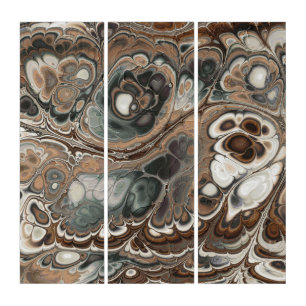 Earthstone Marble Flow Triptych