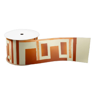 Earthtone Abstract Southwest Architecture          Satin Ribbon