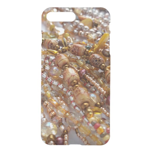 Earthtone Bead Prnt Uncommon iPhone Case (Back)