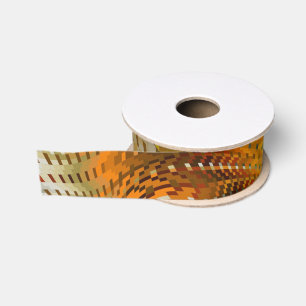 Earthtone Faux Snakeskin Grosgrain Ribbon