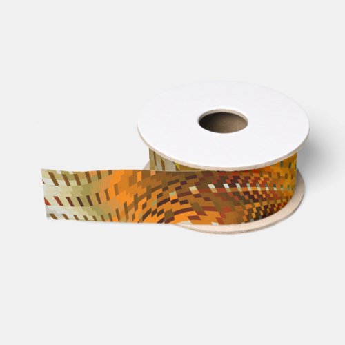 Earthtone Faux Snakeskin Grosgrain Ribbon