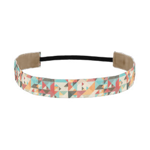 Earthtone Geometric Pattern Athletic Headband