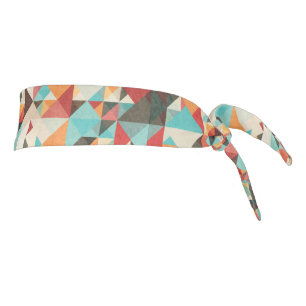 Earthtone Geometric Pattern Tie Headband