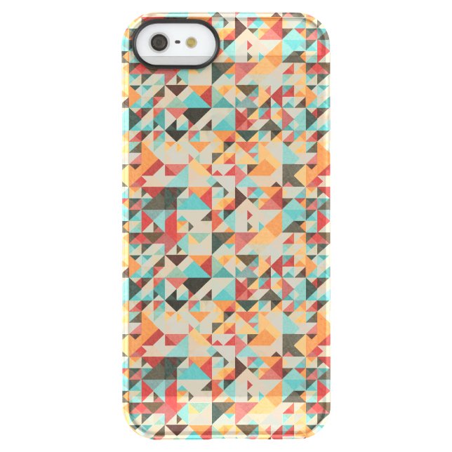 Earthtone Geometric Pattern Uncommon iPhone Case (Back)