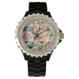 Earthtone Geometric Pattern Watch