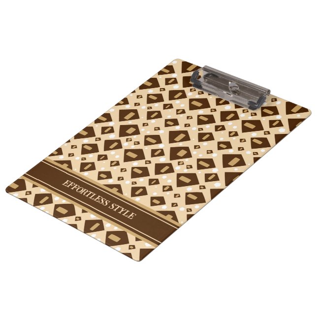 Earthtone Geometry Clipboard (Angled)