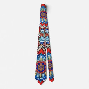 Earthtone Mandala Neck Tie
