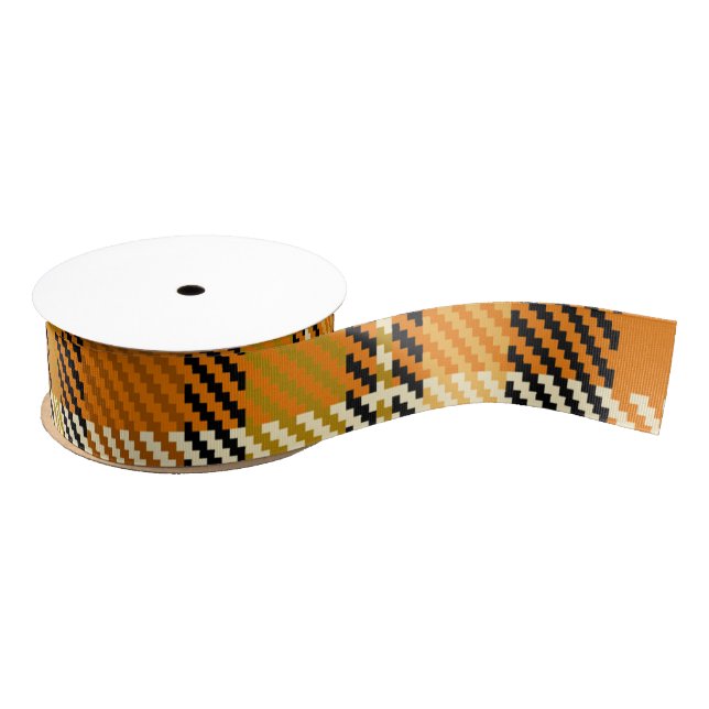 Earthtone Plaid Grosgrain Ribbon (Spool)