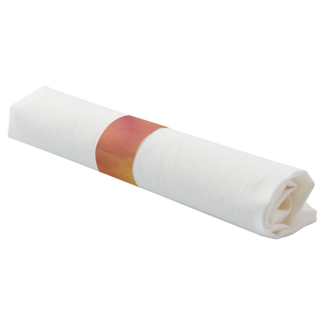 Earthtone Skies Paper Party Napkin Rings (Angled)