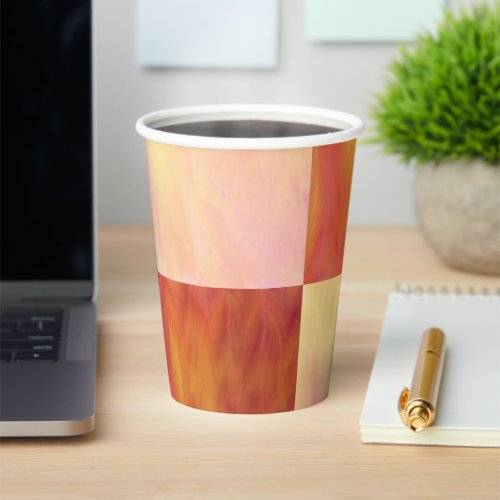 Earthtone Skies Tiles Paper Party Cups