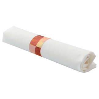 Earthtone Skies Tiles Paper Party Napkin Rings